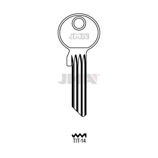 [TIT-14] Clé plate acier neutre TX137 TIT-14