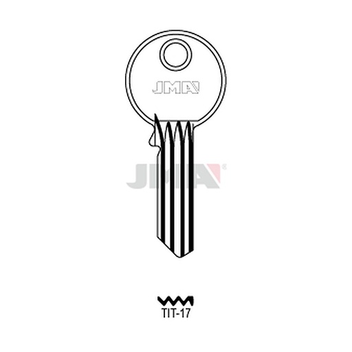 [TIT-17] Clé plate ps acier TIT-17
