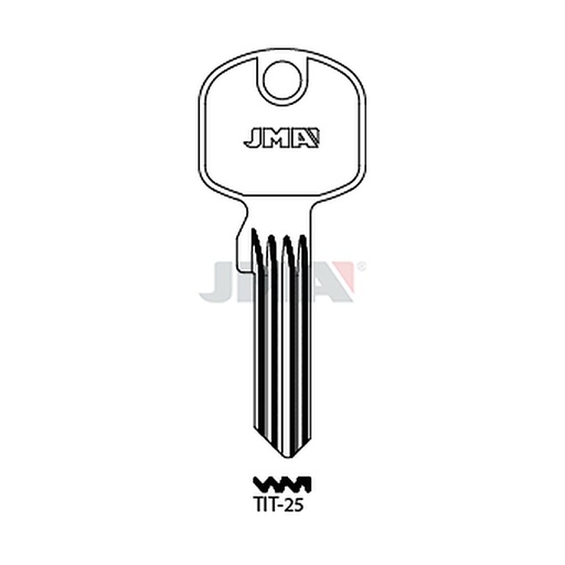 [TIT-25] Clé plate ps acier TIT-25