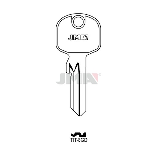 [TIT-8GD] Clé plate acier TIT-8GD