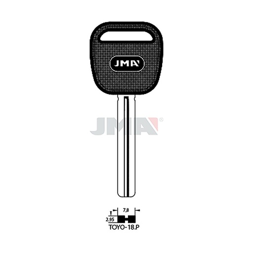 [TOYO-18P] Clé spéciale tête plastique TOYO-18P