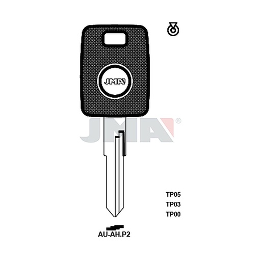 [TP00AU-AHP2] Clé t.p sans transponder TP00AU-AHP2