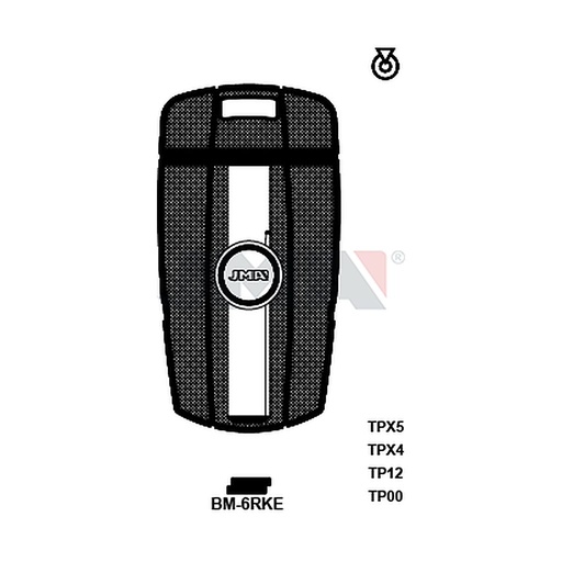 [TP00BM-6RKE] Clé t.p sans transponder key less TP00BM-6RKE