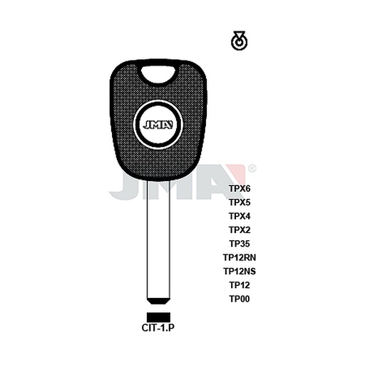 [TP00CIT-1P] Clé t.p sans transponder TP00CIT-1P