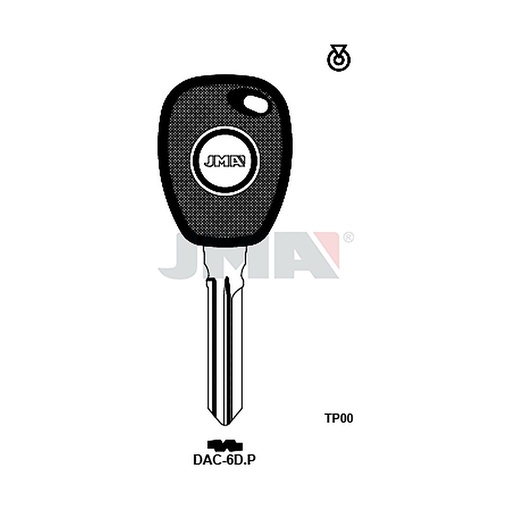 [TP00DAC-6DP] Clé t.p sans transpondeur TP00DAC-6DP
