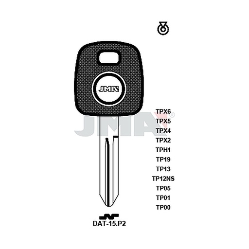 [TP00DAT-15P2] Clé t.p sans transponder TP00DAT-15P2