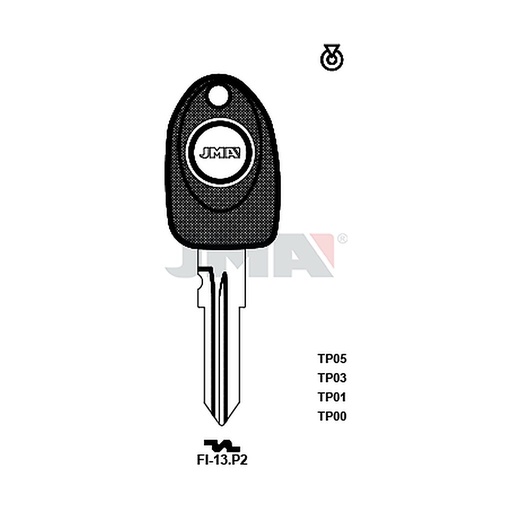 [TP00FI-13P2] Clé t.p sans transponder TP00FI-13P2