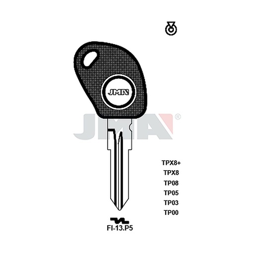 [TP00FI-13P5] Clé t.p sans transponder TP00FI-13P5