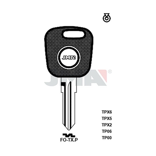 [TP00FO-TXP] Clé t.p sans transponder TP00FO-TXP