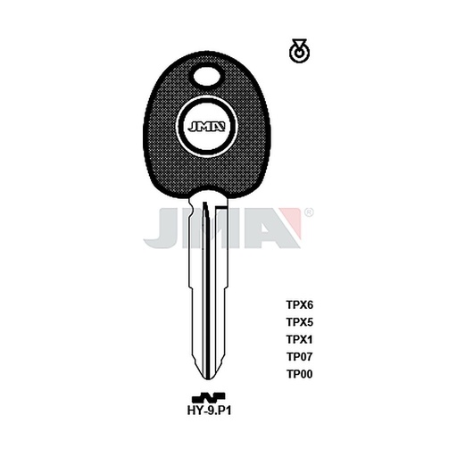 [TP00HY-9P1] Clé t.p.sans transponder TP00HY-9P1