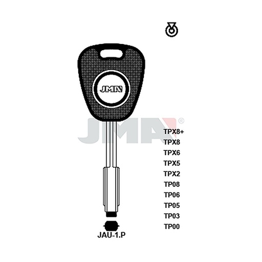 [TP00JAU-1P] Clé t.p sans transponder TP00JAU-1P