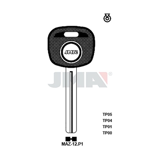 [TP00MAZ-12P1] Clé t.p sans transponder TP00MAZ-12P1