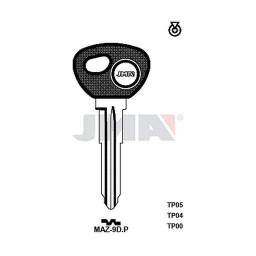 [TP00MAZ-9DP] Clé t.p sans transponder TP00MAZ-9DP