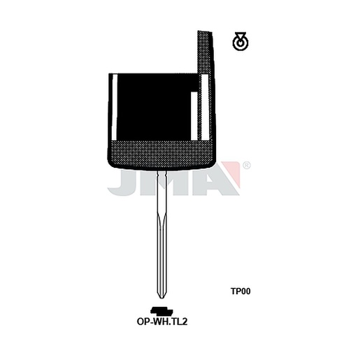 [TP00OP-WHTL2] Clé t.p sans transponder TP00OP-WHTL2