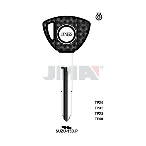 [TP00SUZU-15DP] Clé t.p sans transponder TP00SUZU-15DP