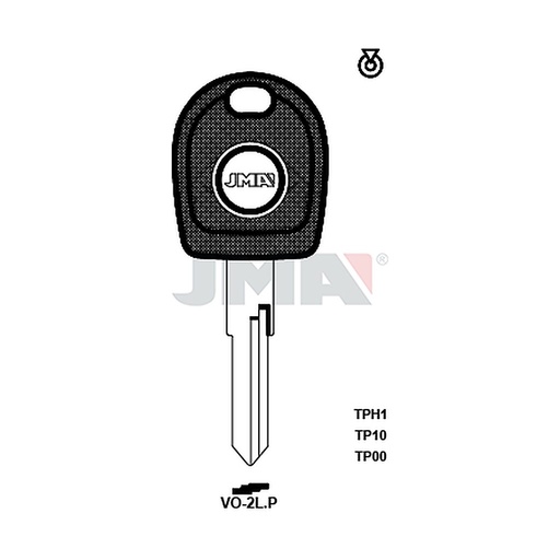[TP00VO-2LP] Clé t.p sans transponder TP00VO-2LP
