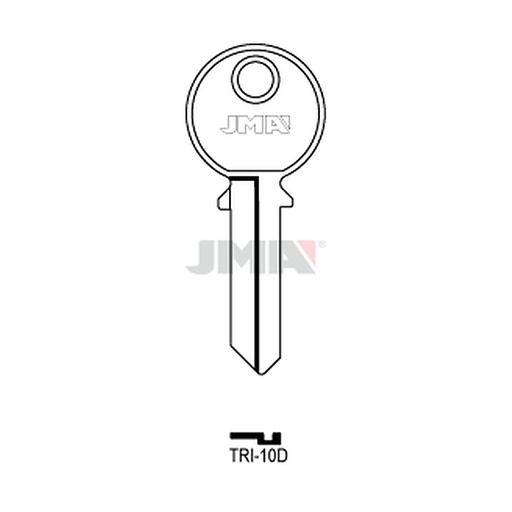 [TRI-10D] Clé plate acier TRI-10D