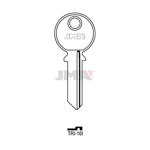 [TRI-10I] Clé plate acier TRI-10I