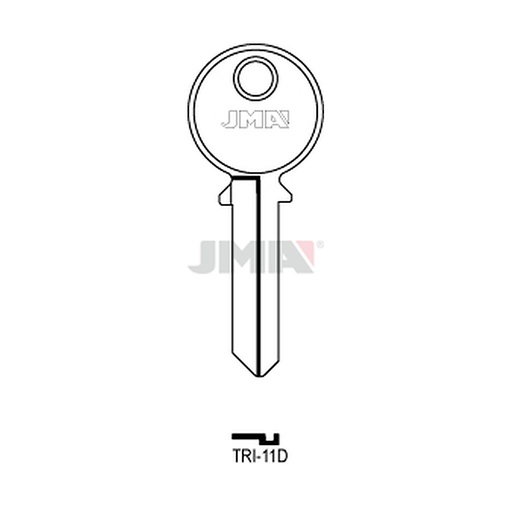 [TRI-11D] Clé plate acier TRI-11D