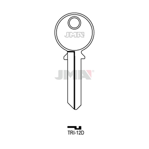 [TRI-12D] Clé plate acier TRI-12D