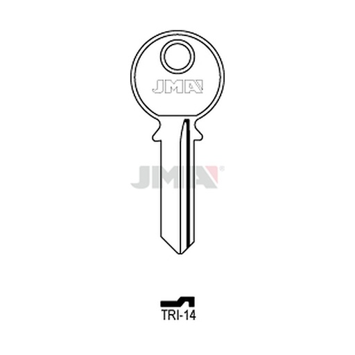 [TRI-14] Clé plate acier TRI-14