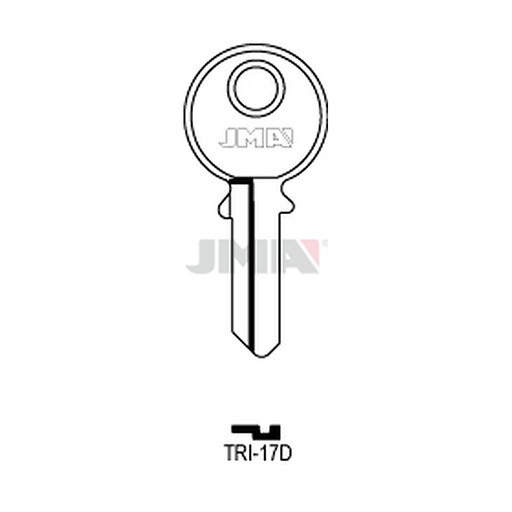 [TRI-17D] Clé plate acier TRI-17D