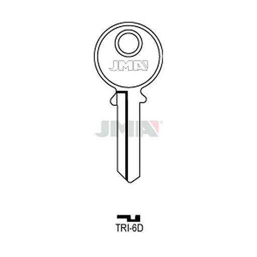 [TRI-6D] Clé plate acier TRI-6D