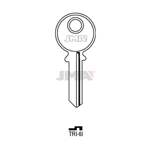 [TRI-6I] Clé plate acier TRI-6I