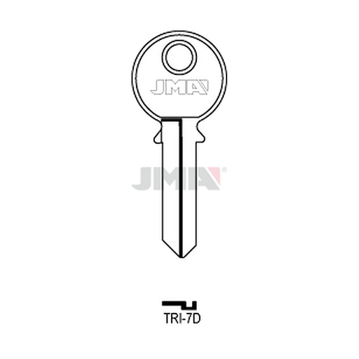 [TRI-7D] Clé plate acier TRI-7D