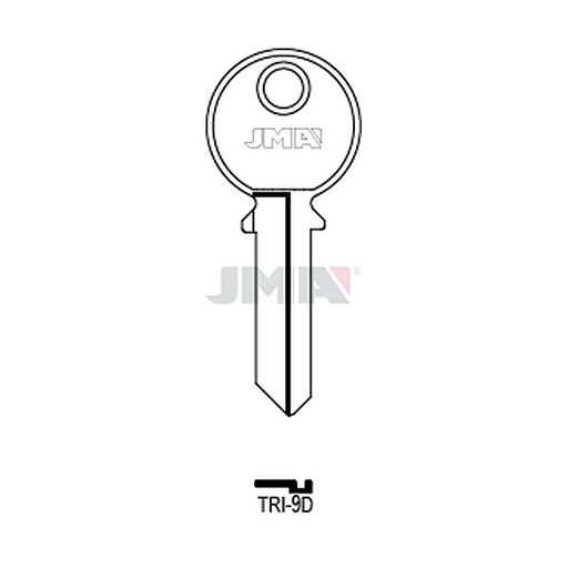 [TRI-9D] Clé plate acier TRI-9D