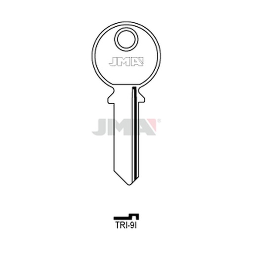 [TRI-9I] Clé plate acier TRI-9I