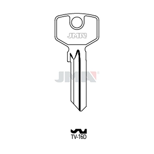 [TV-16D] Clé plate acier TV-16D