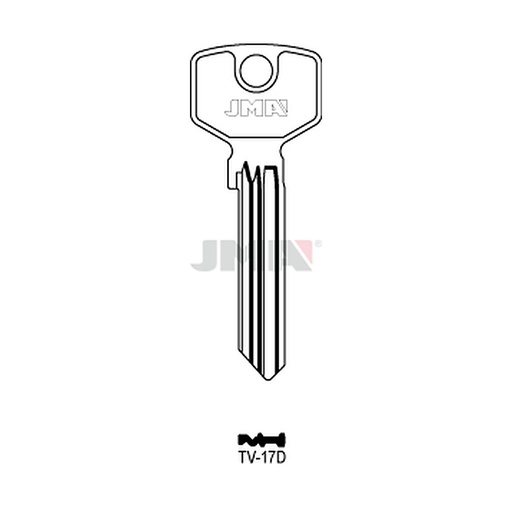 [TV-17D] Clé plate ps laiton TV-17D