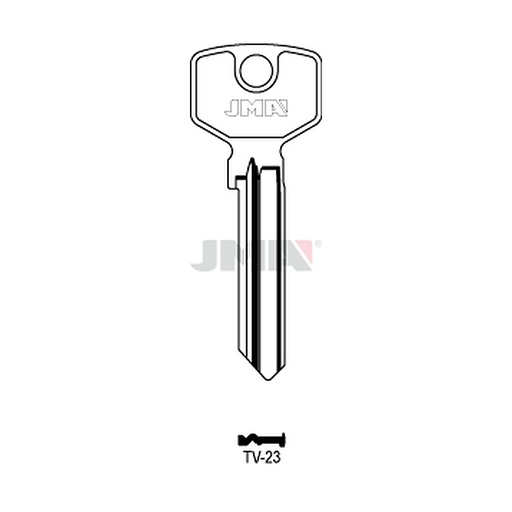 [TV-23] Clé plate ps laiton TV-23