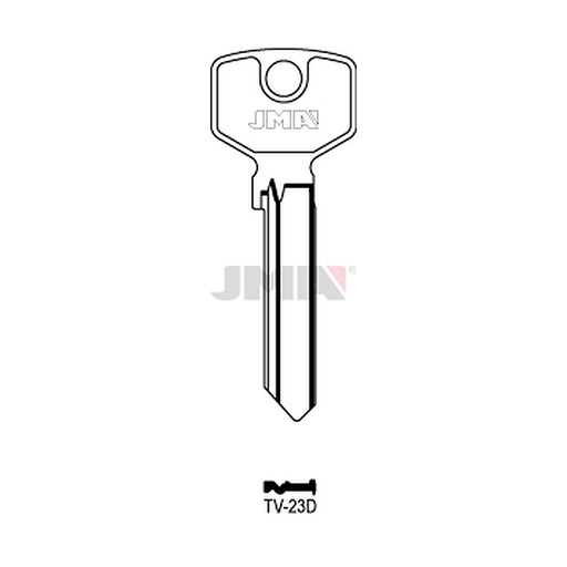 [TV-23D] Clé plate ps laiton TV-23D