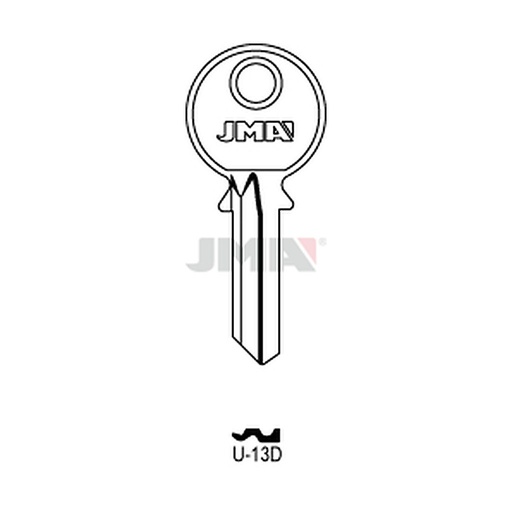 [U-13D] Clé plate acier U-13D