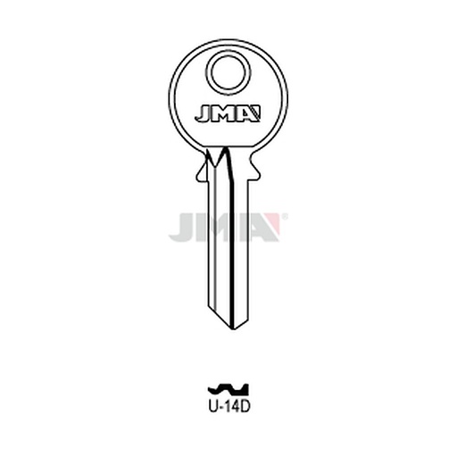 [U-14D] Clé plate acier U-14D