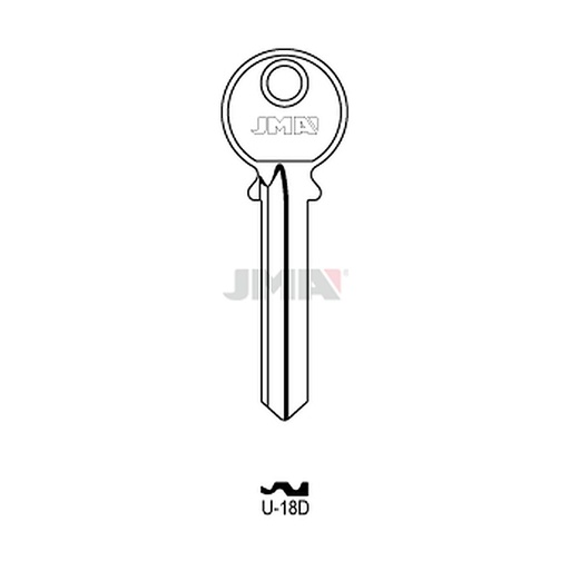 [U-18D] Clé plate acier U-18D