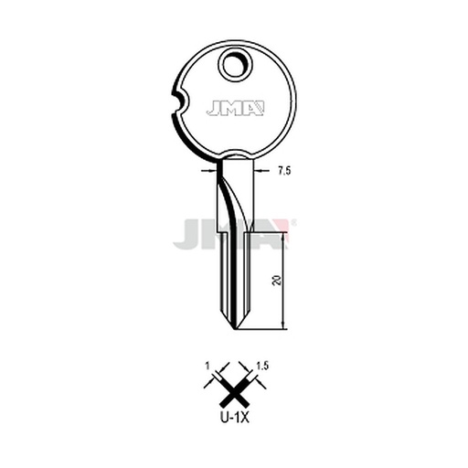 [U-1X] Clé cruciforme U-1X