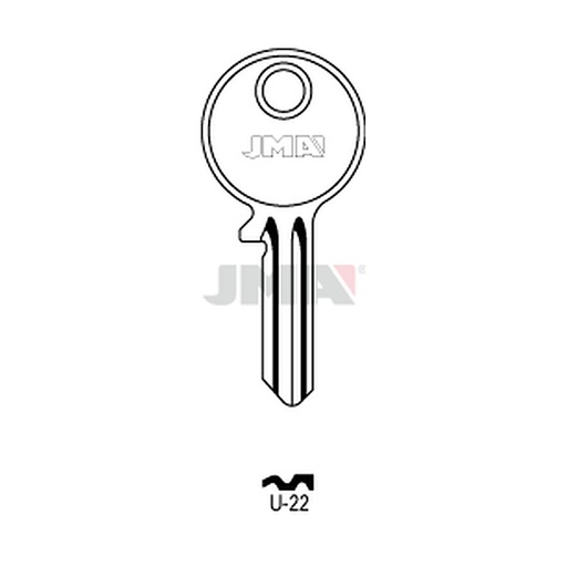 [U-22] Clé plate acier U-22