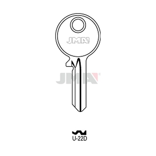 [U-22D] Clé plate acier U-22D