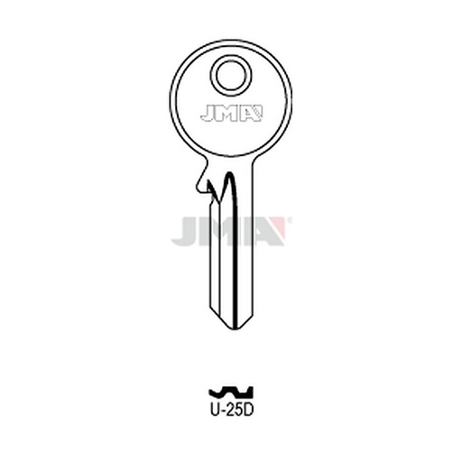 [U-25D] Clé plate acier U-25D