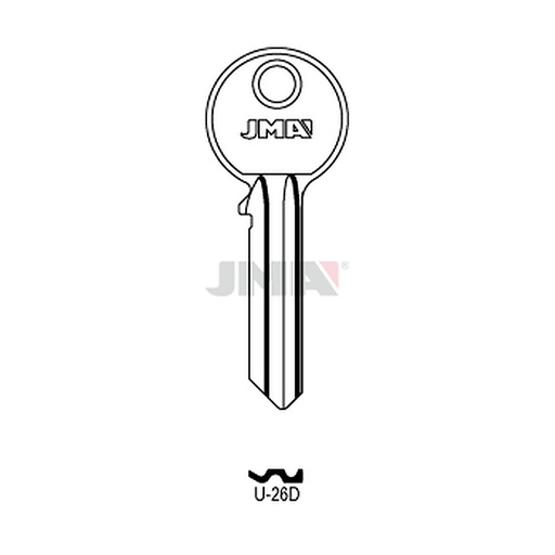 [U-26D] Clé plate acier U-26D