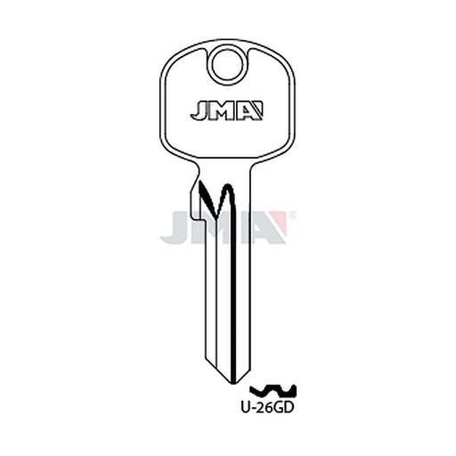 [U-26GD] Clé plate acier U-26GD