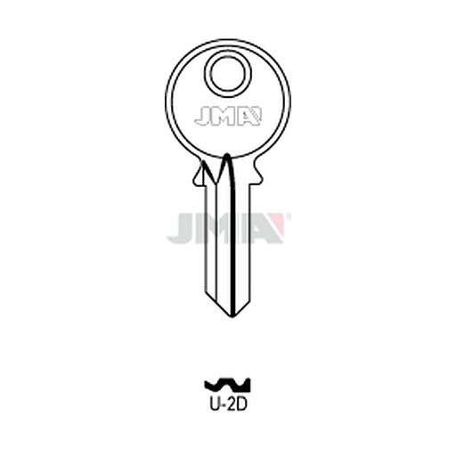 [U-2D] Clé plate acier U-2D