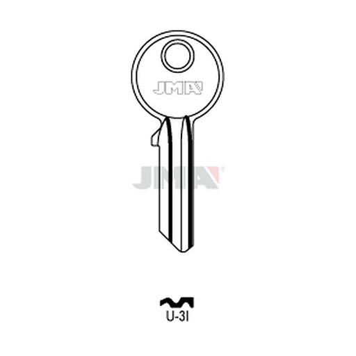 [U-3I] Clé plate acier U-3I