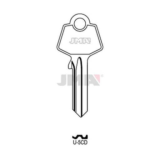 [U-5CD] Clé plate acier U-5CD