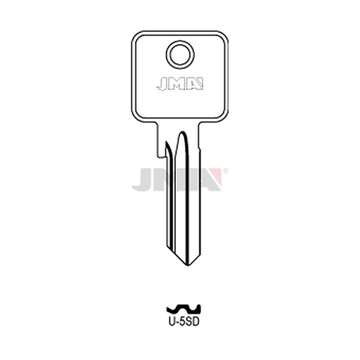 [U-5SD] Clé plate acier U-5SD