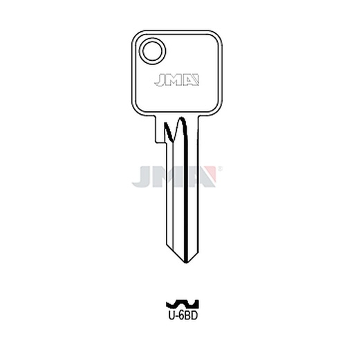[U-6BD] Clé plate acier U-6BD