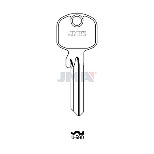 [U-6GD] Clé plate acier U-6GD
